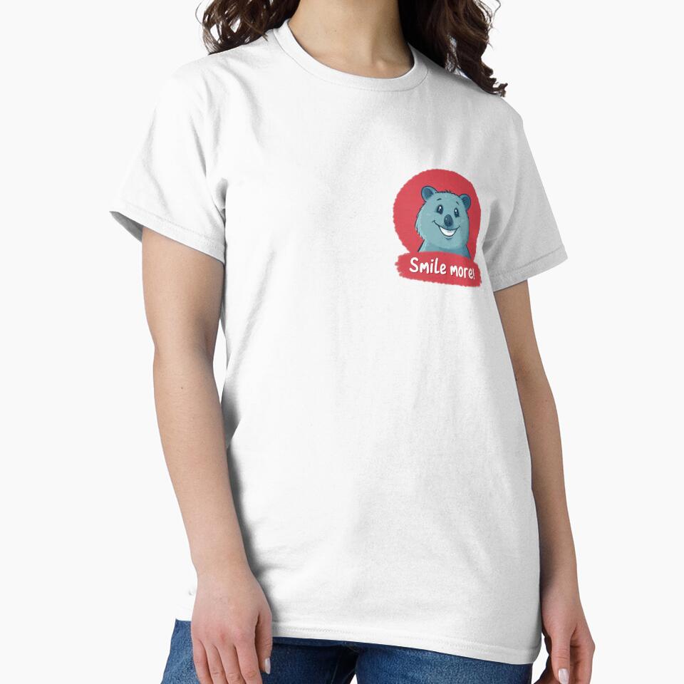 Smile More Quokka Cartoon by kacperartdesign
