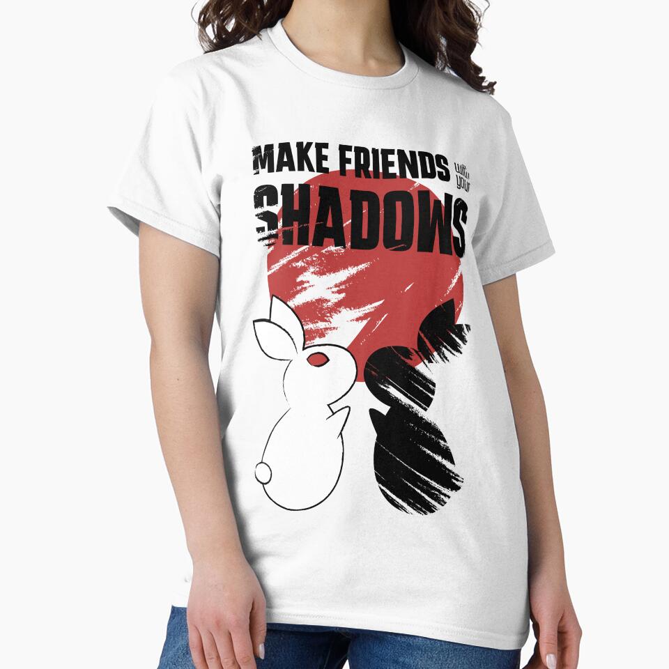 Make Friends With Your Shadows – Dark Rabbit Illustration with Emotional Meaning by Helmina Groper