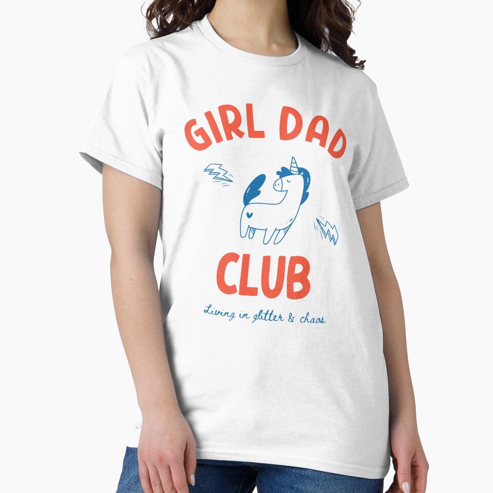 Girl Dad Club Living In Glitter And Chaos by Nadoor