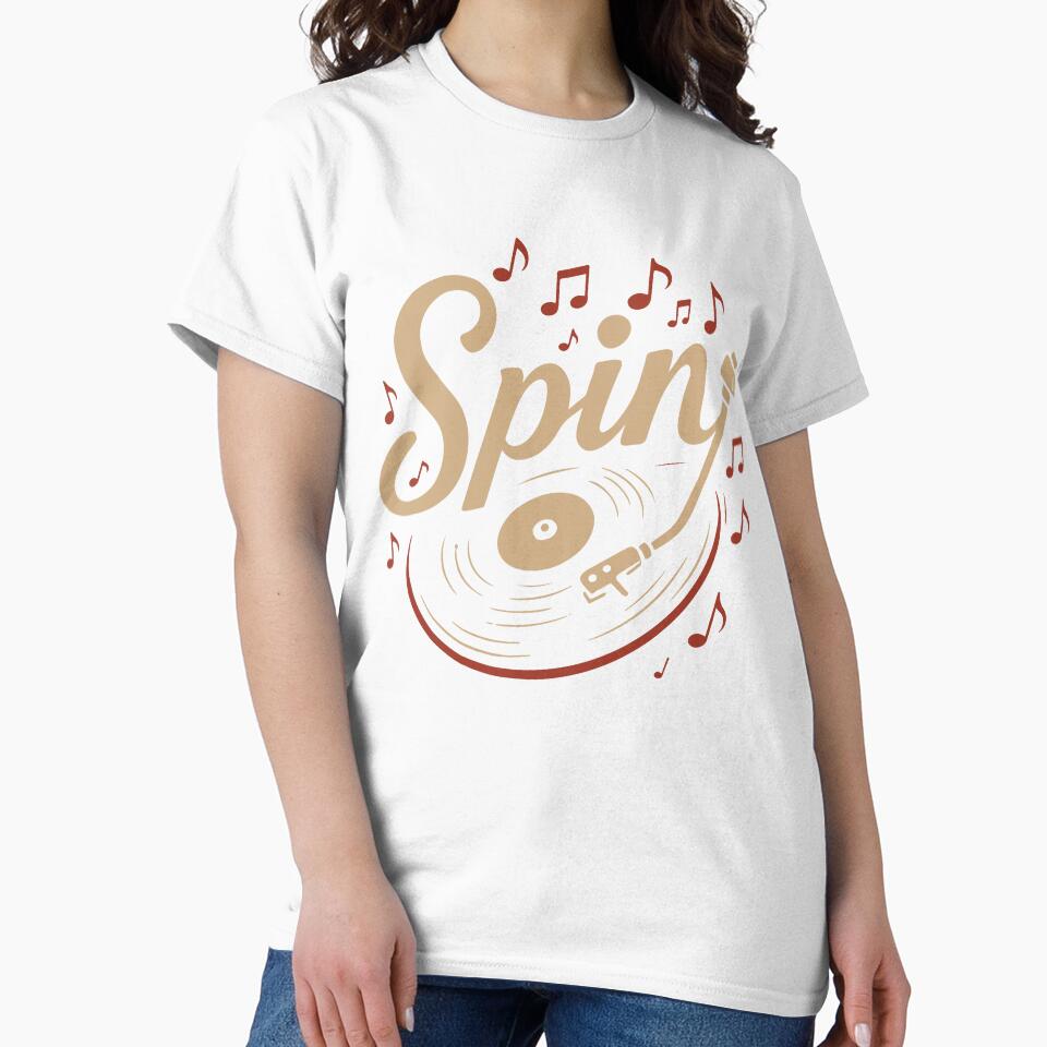 Spin Vinyl Record Music Lovers Retro Vibe by LuminOrb
