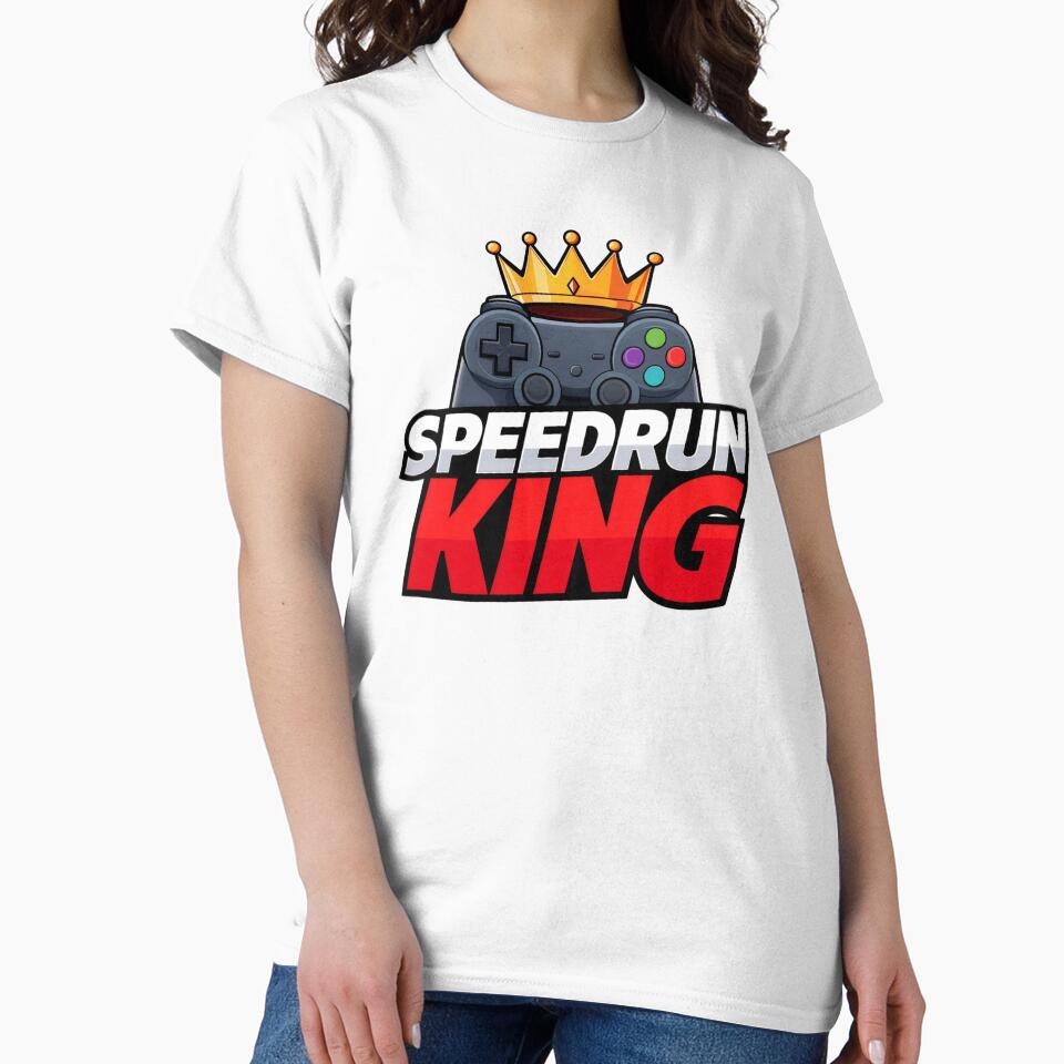 Speedrun King Crown Controller Design – Competitive Gamer Graphic by PHRASEandSTYLE