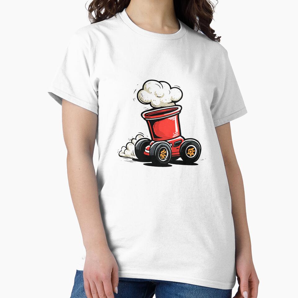 Ramen Drift Car – Spicy Cup Noodle Racer Cartoon Design by Alphakenon