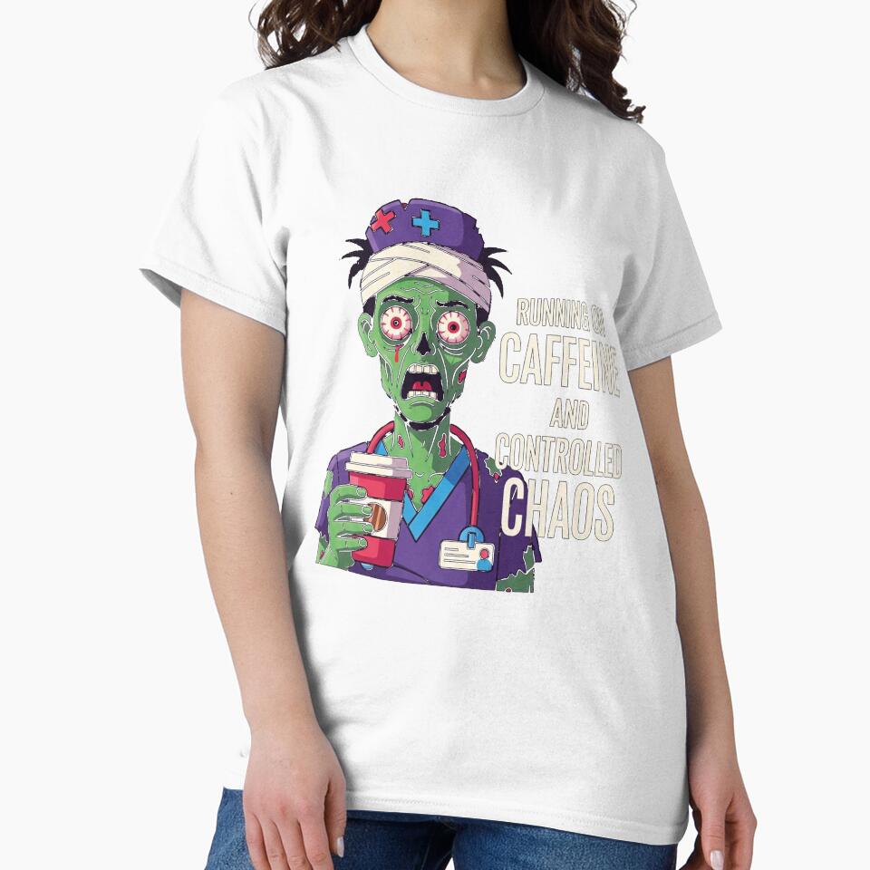 Night Shift Nurse Zombie — Running on Caffeine and Controlled Chaos by FlamaC