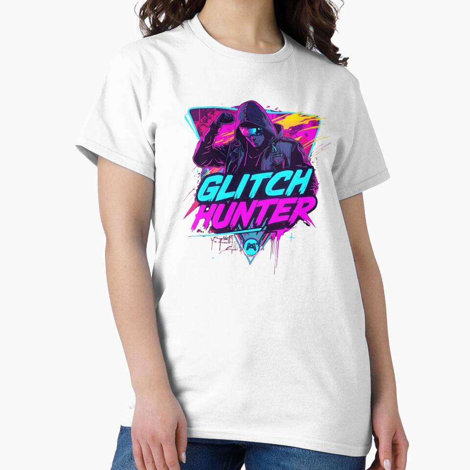 Glitch Hunter Neon Gamer Design – Cyberpunk Speedrunning Aesthetic by PHRASEandSTYLE