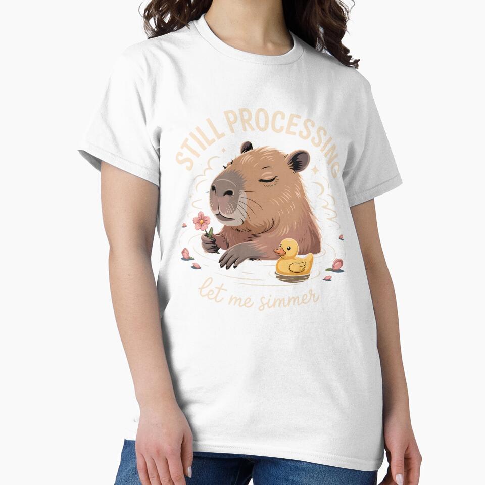 Cute Relaxed Capybara by Velvetwhim