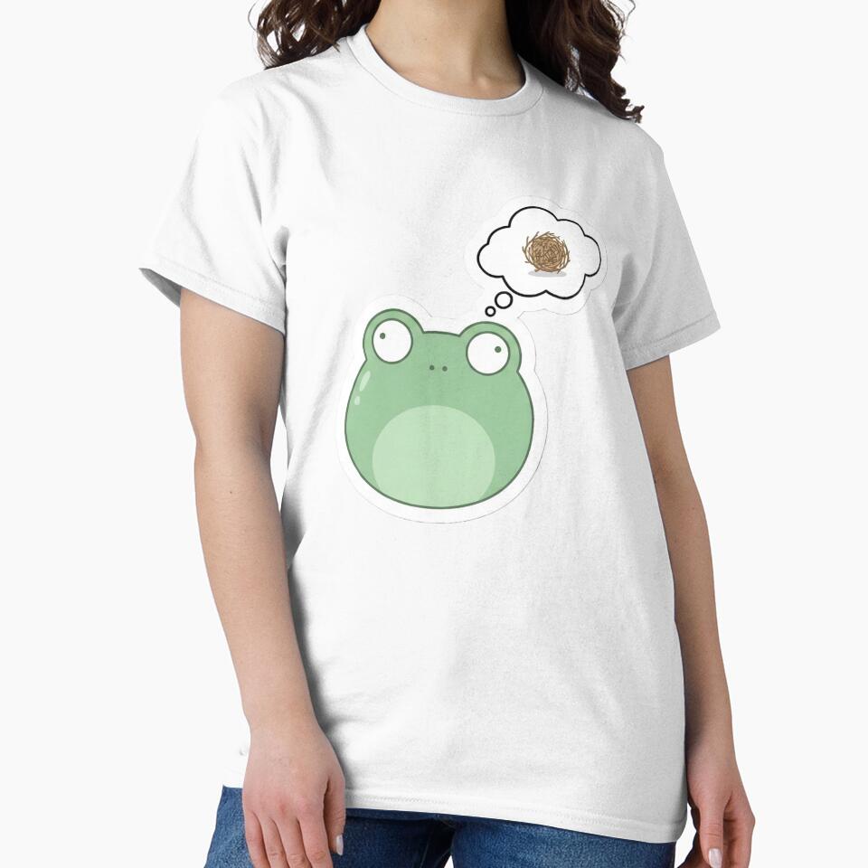 No Thoughts Head Empty Smooth Brain Frog by StickyGuys