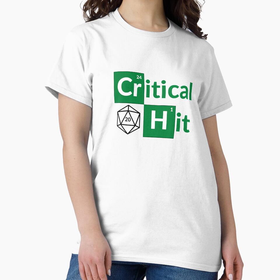 DnD dungeons and dragons critical hit design by AverageApparel