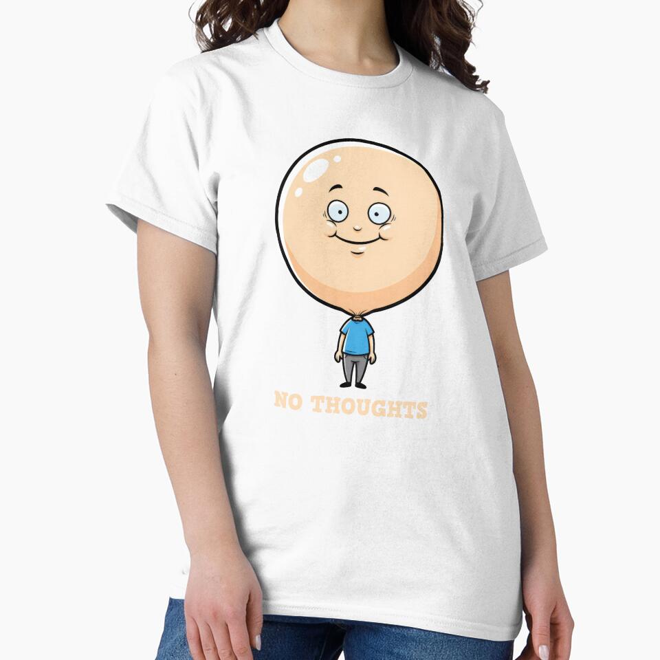 No Thoughts Head Empty - Funny Balloon Head Meme by Dakson Design - Fantasy Art