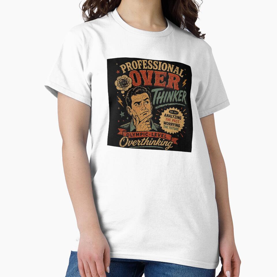 Professional Overthinker Funny design by LunaVales