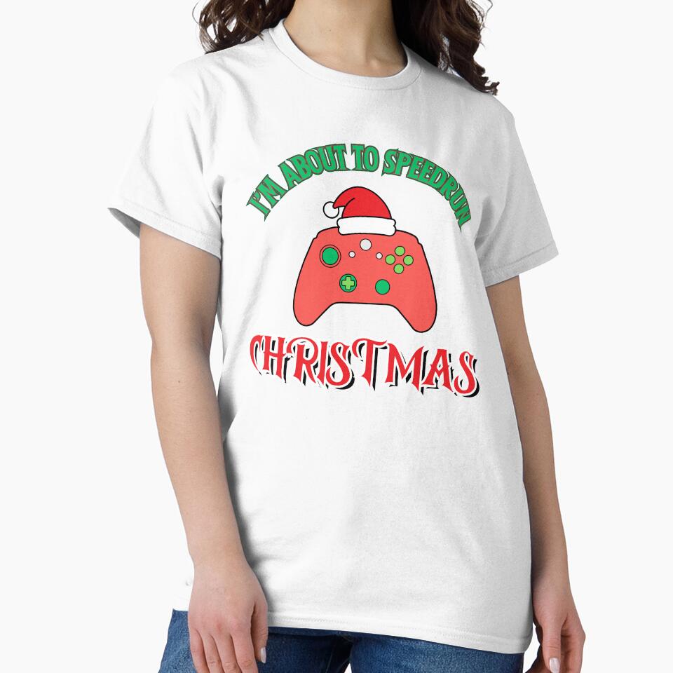 I'm About to Speedrun Christmas – Playful Gamer Controller Design by PHRASEandSTYLE