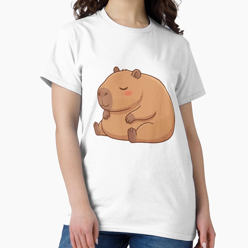 Zen Master Sleepy Capybara Meditating by Petzzz