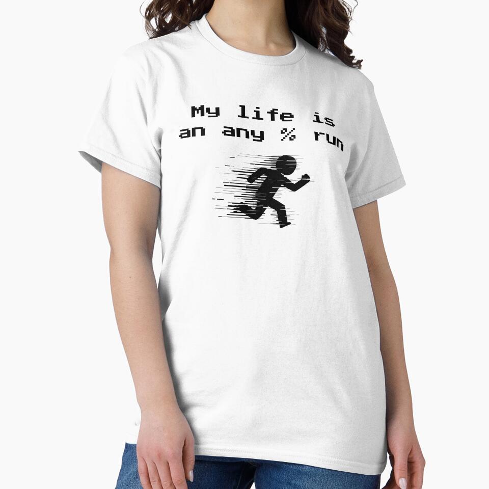 Pixel Speedrunner Design - My Life Is an Any% Run by PHRASEandSTYLE
