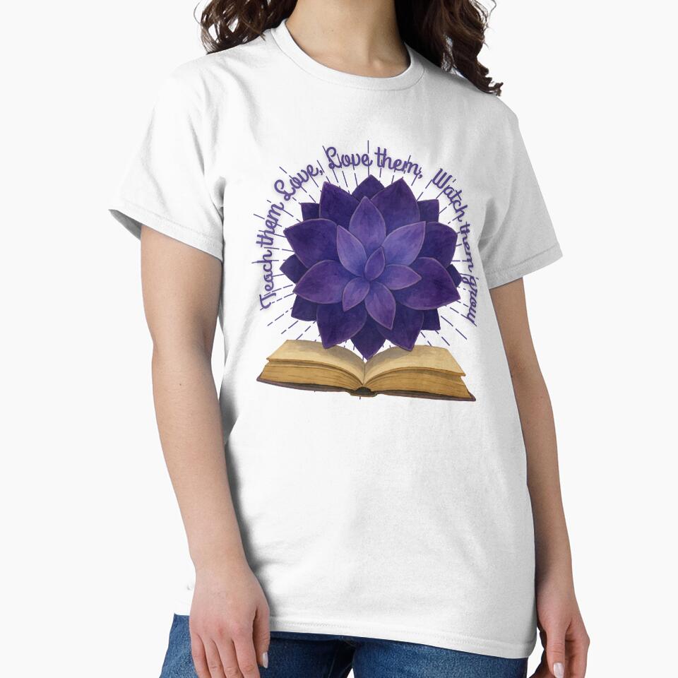 Teach them Love, Love them, Watch them grow with Amethyst Crystal Geometric Art by ArtDesignTp