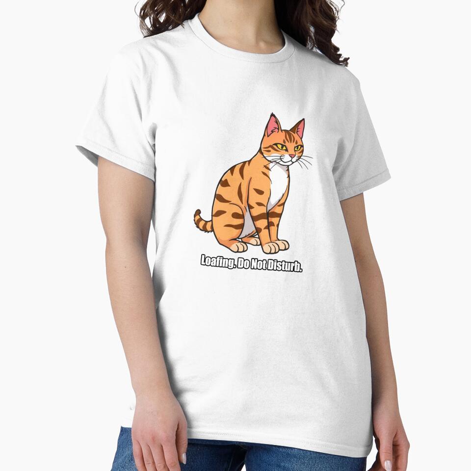 Tabby Cat - Loafing Do Not Disturb - Funny Cat Gift by pawdrops