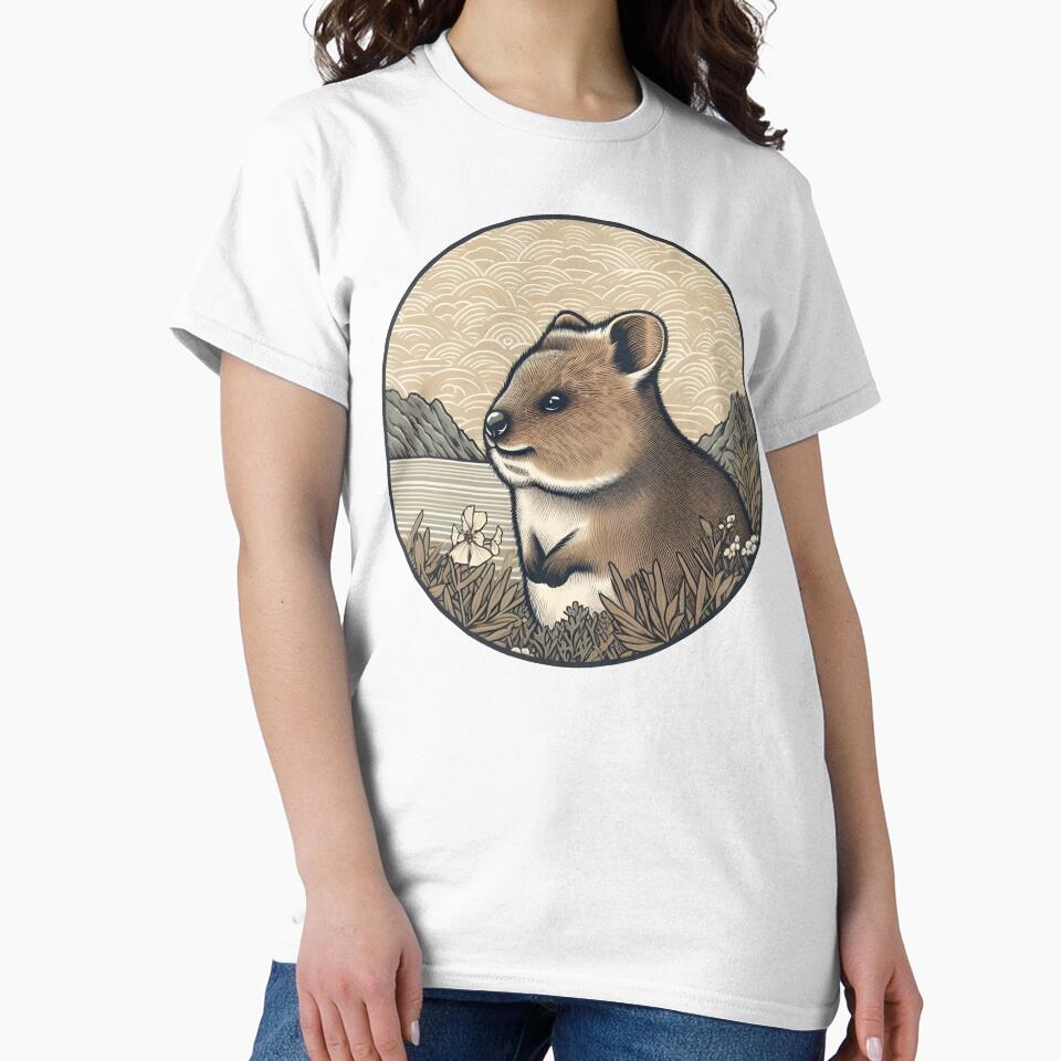 Quokka Australia animal retro color art style by RubisLeaf