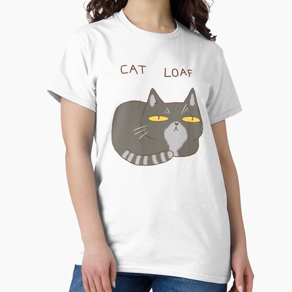 Funny gray cat loaf by Mayarart