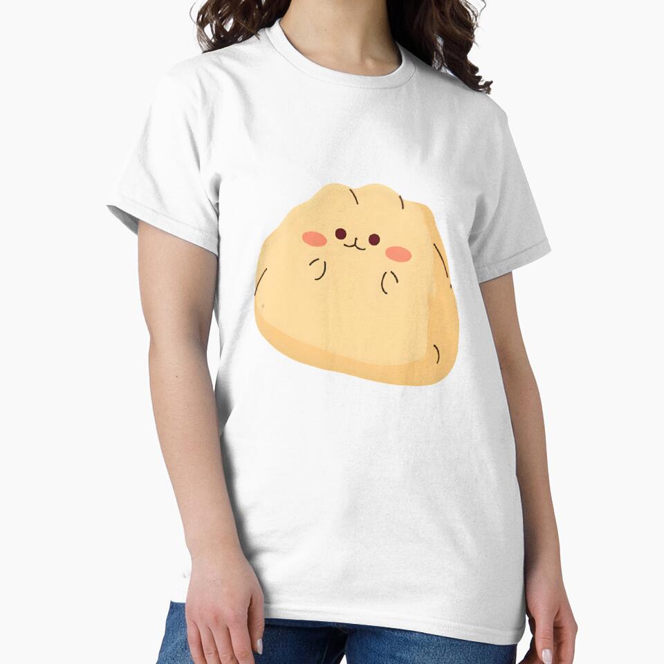 Kawaii Chubby Dumpling Sticker | Cute Blushy Cheeks | Adorable Food Art by OsasChild