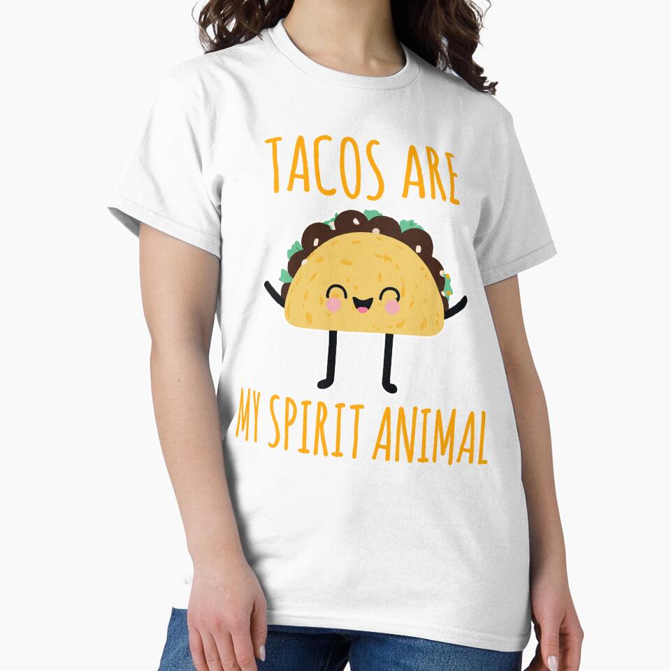Tacos Are My Spirit Animal Taco Lover Design by narekmug