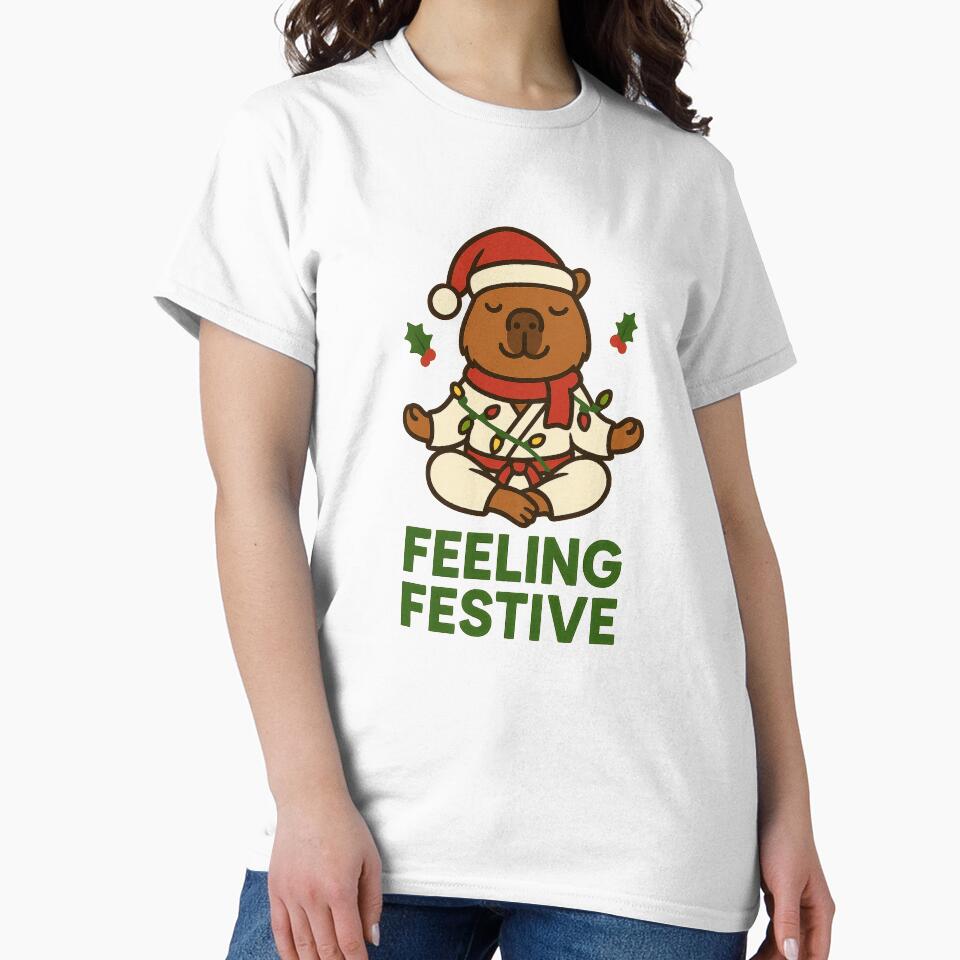 Capybara Christmas Zen – Funny Holiday Meditation by RetroPop23