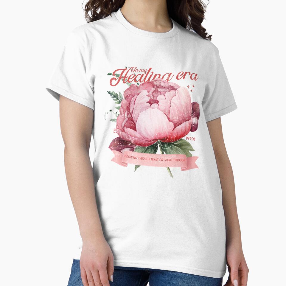 In My Healing Era - Vintage Floral Botanical Quote by Tattyarts