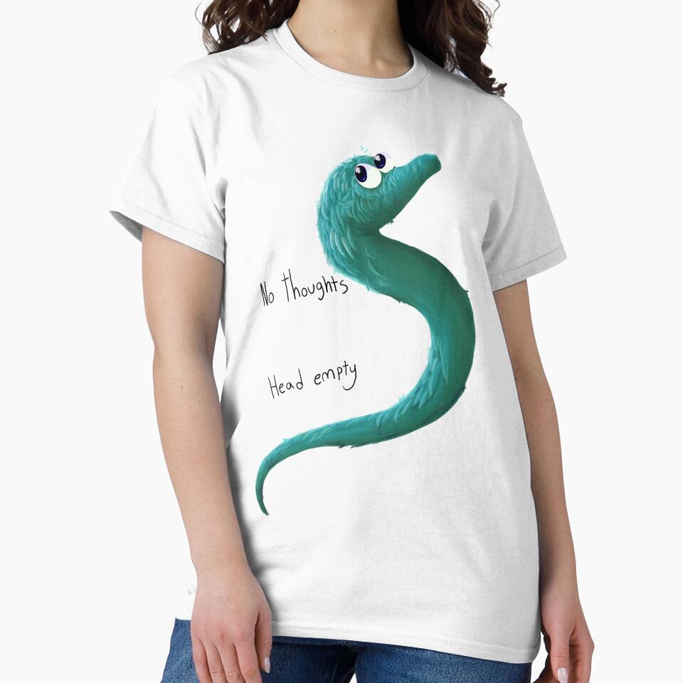 no thoughts head empty worm by SphyniaCat