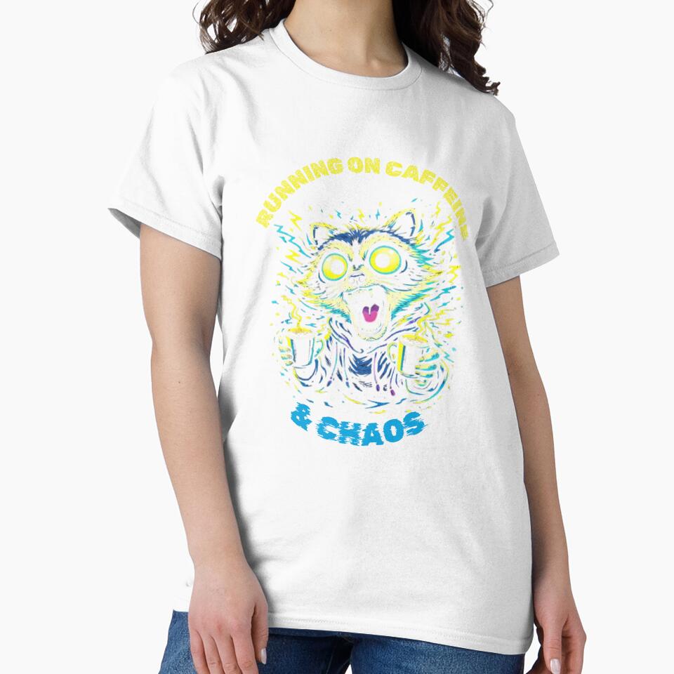 Running on Caffeine and Chaos - Funny Electric Raccoon by JakubDesigns89