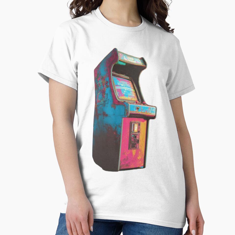 Retro Arcade Machine – Vintage 80s Gaming Aesthetic by AlexLineArt