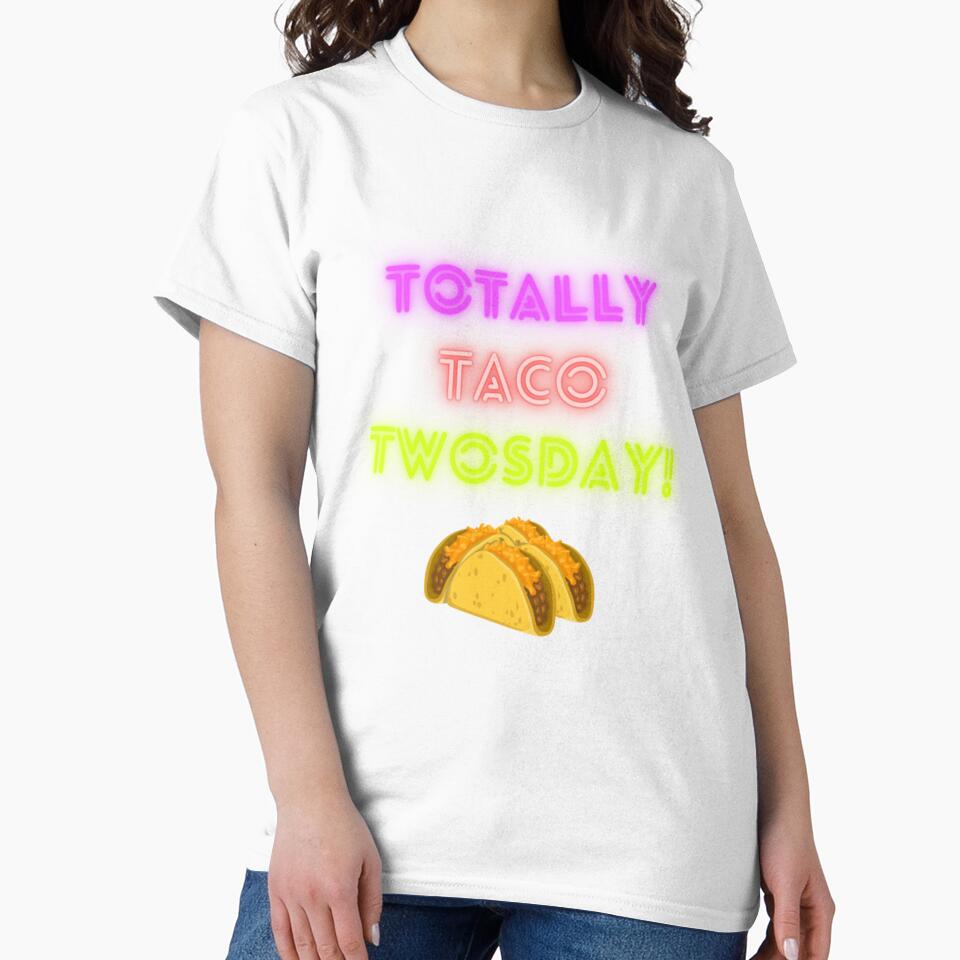 Twosday 2-22-22  Totally Taco Tuesday Neon Design by Vivithames