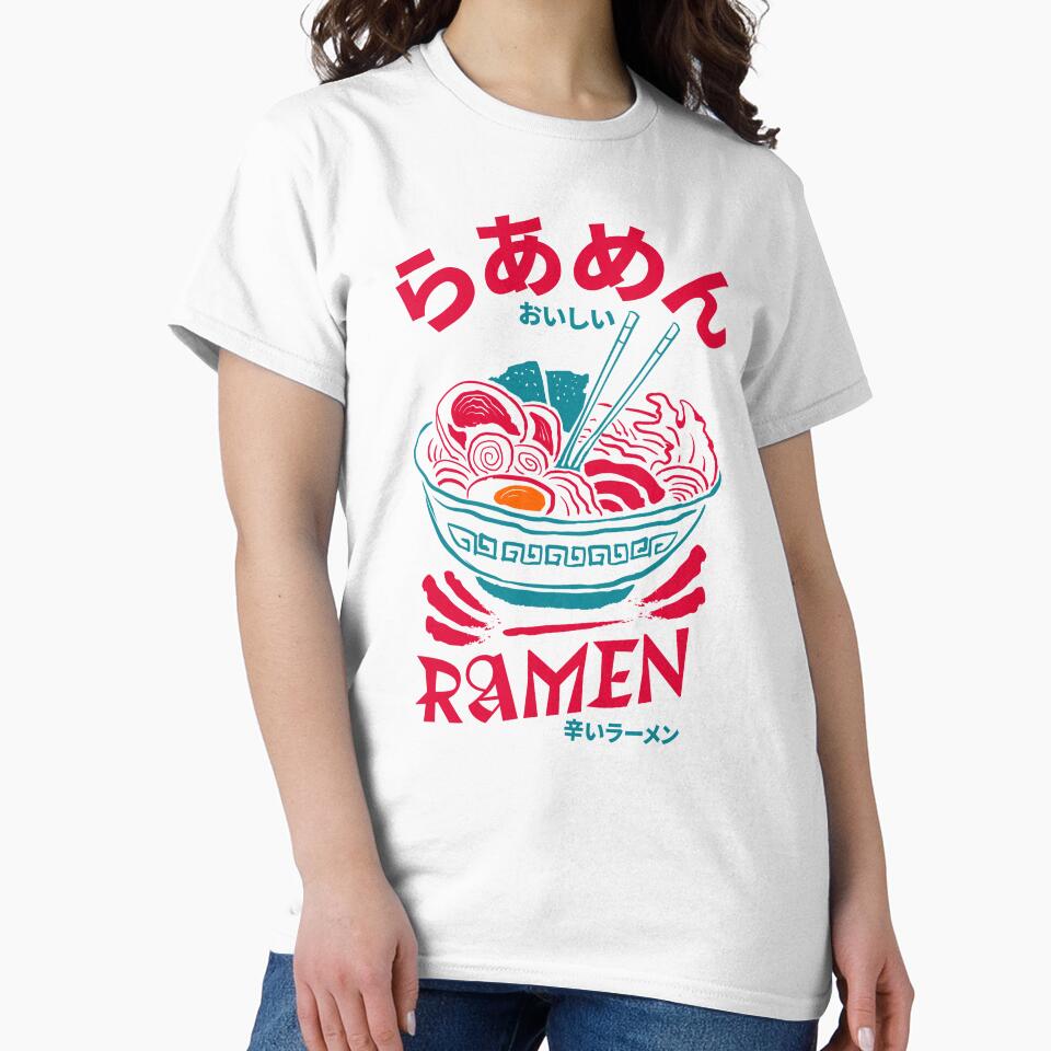 Spicy Japanese Ramen Bowl - Bold Graphic Streetwear - Delicious Noodle Art by Cyber Neko