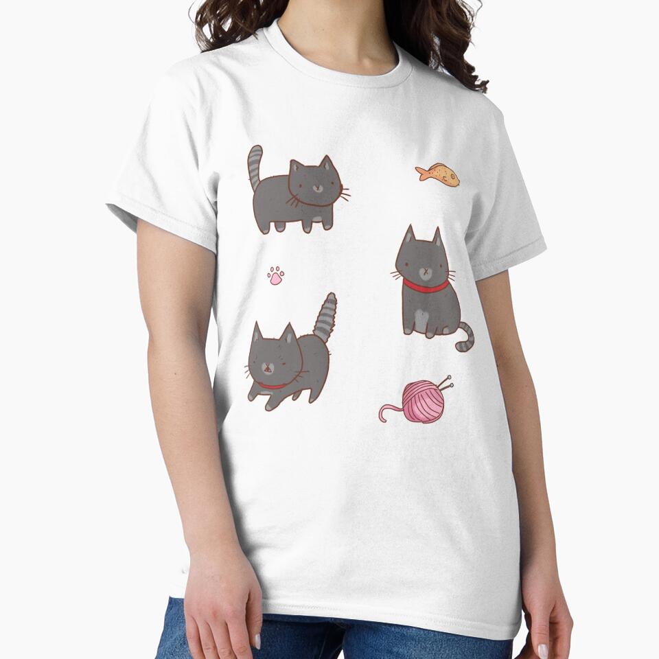 Funny gray cats by Mayarart