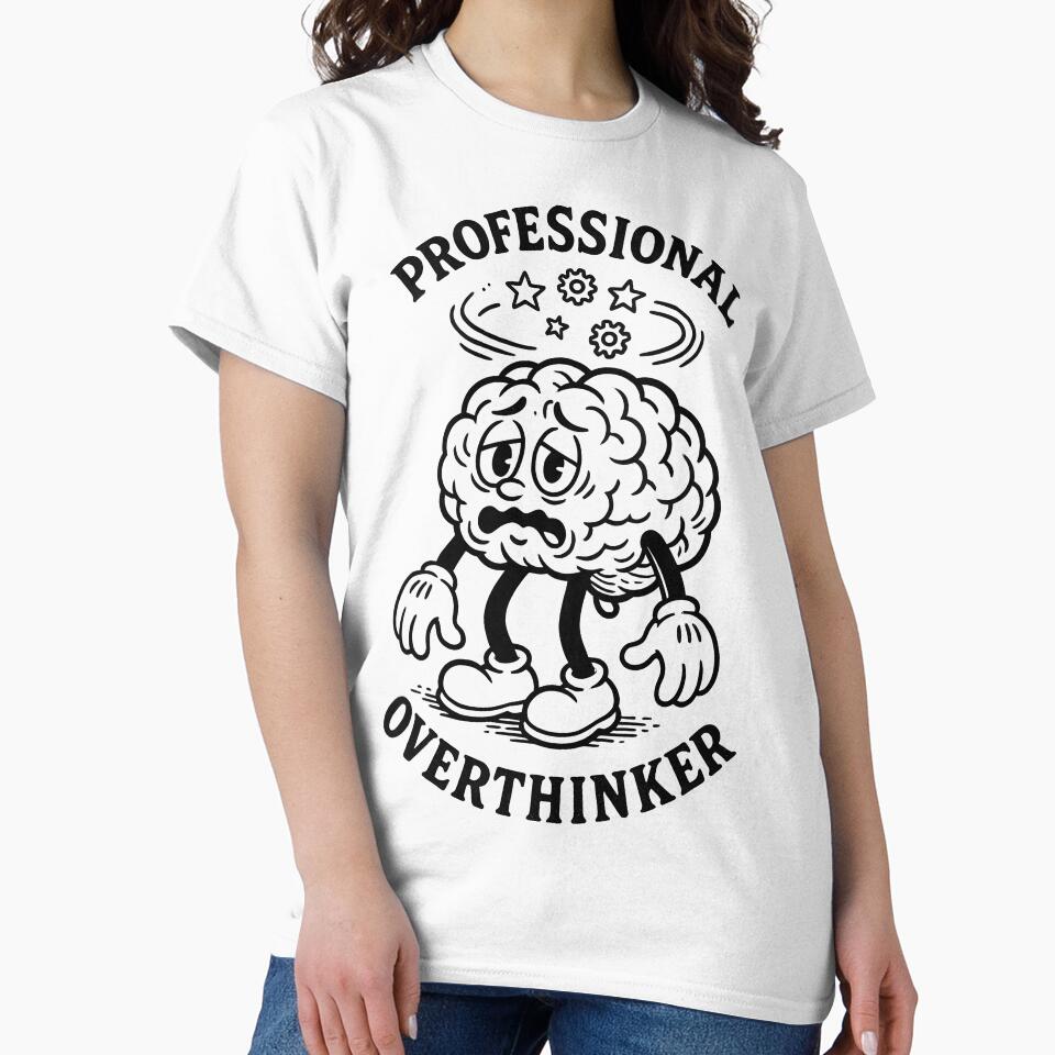 Professional Overthinker - 1930s Rubber Hose Cartoon by Dhenin Studio
