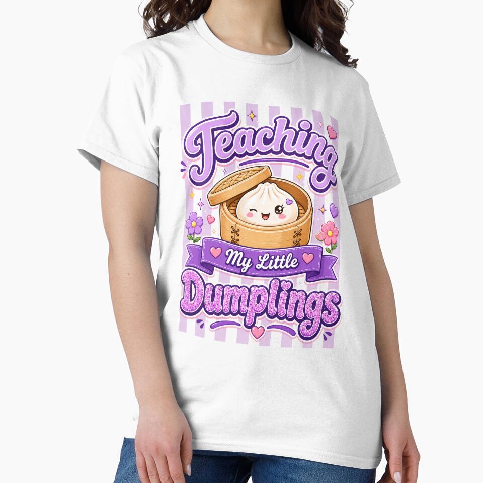 Teaching My Little Dumplings – purple Design by EmeraldeaArt