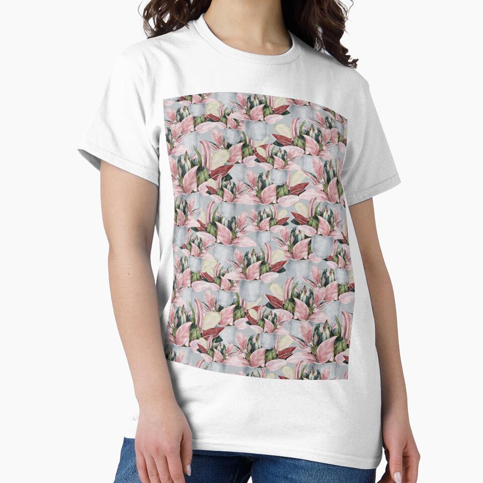 Pink Princess Houseplant Love Nature Pattern by travellb