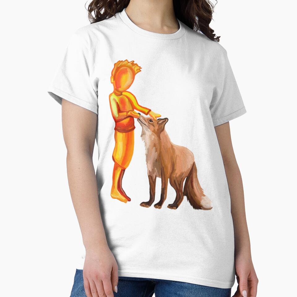 Little Boy and Fox Friend by Deborah Camp