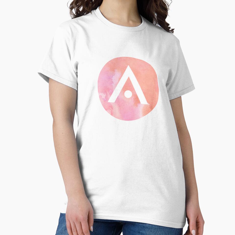 Orange and Pink Watercolor Aveda Logo by Dalaura