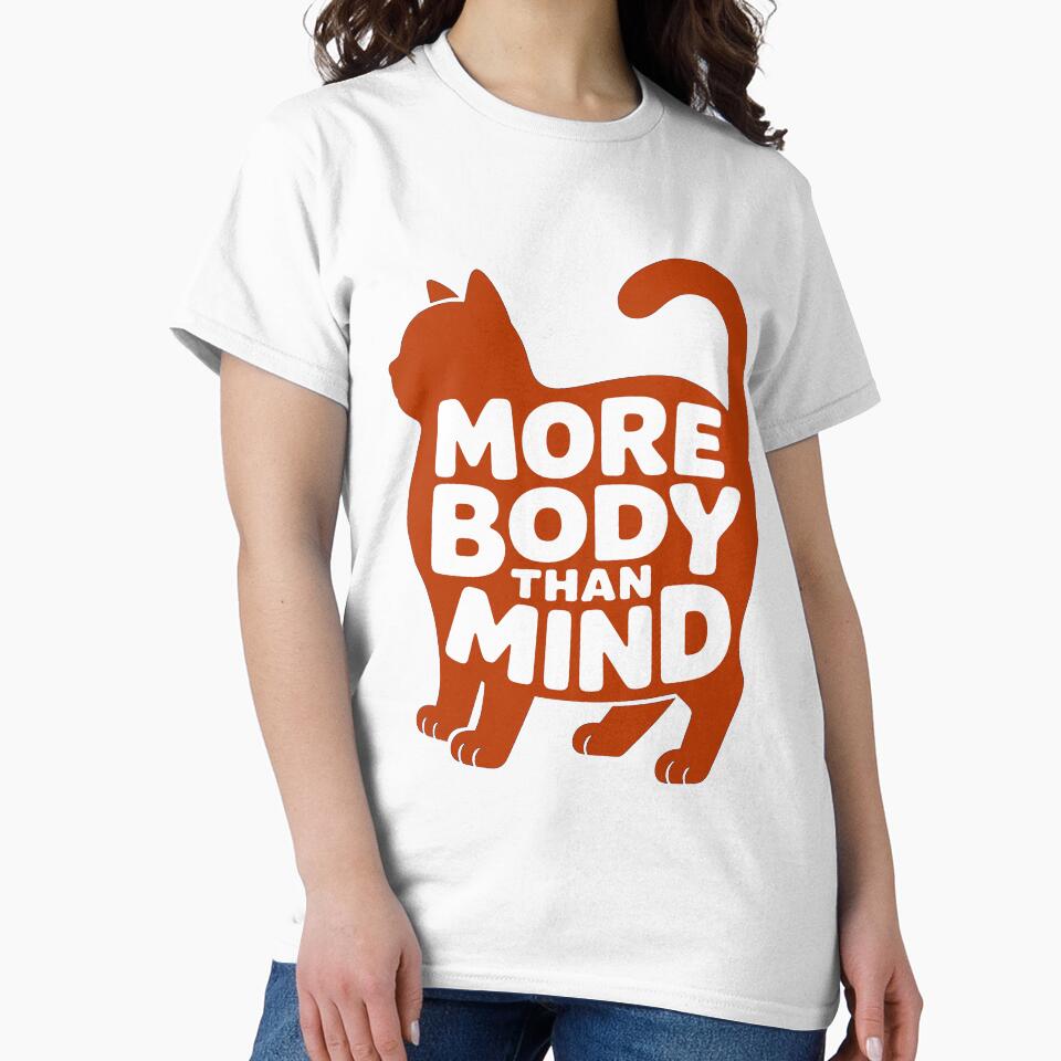 More Body Than Mind Fat Orange Cat by Tammy Winand Arts