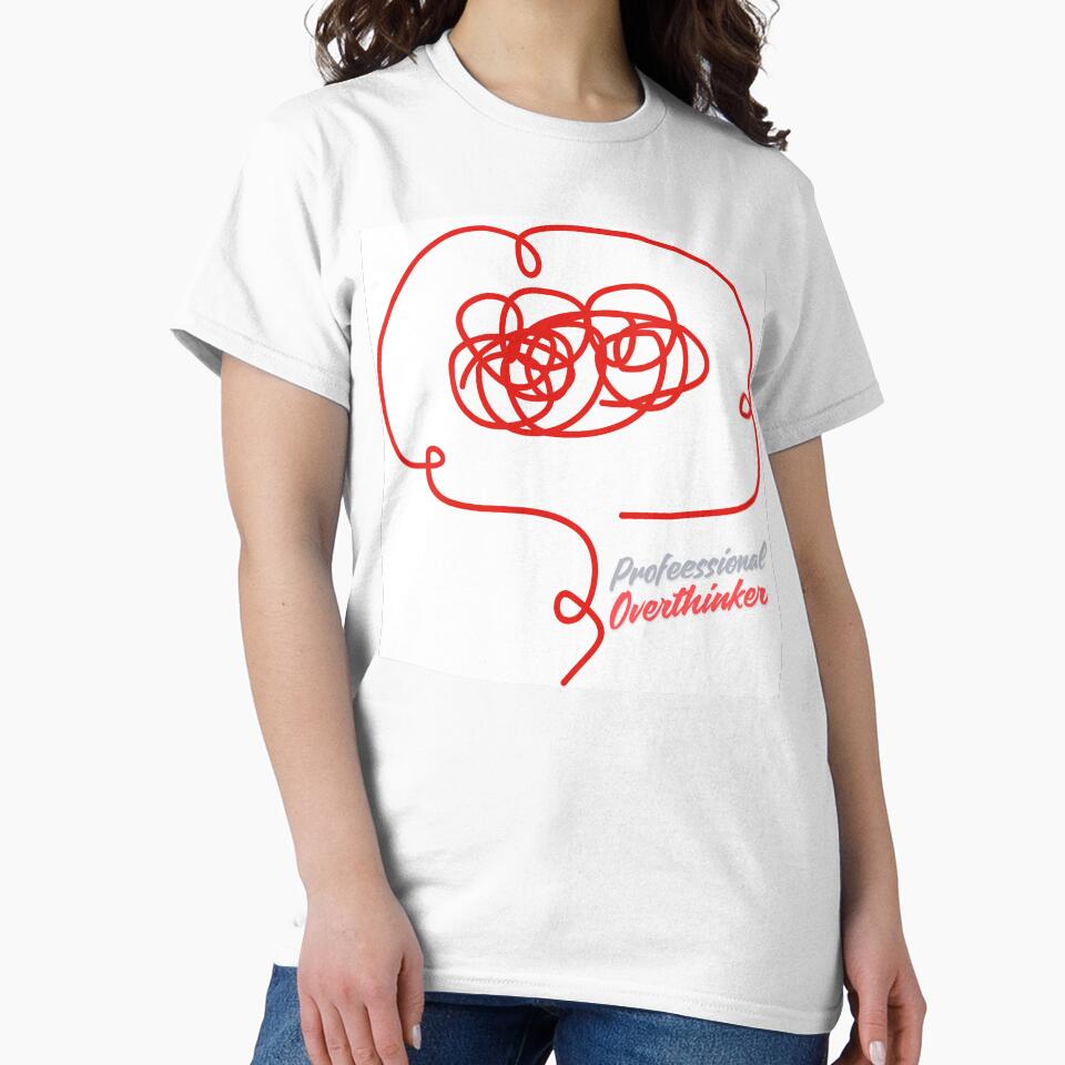 Professional Overthinker – Funny Relatable Introvert Quote by Saynix