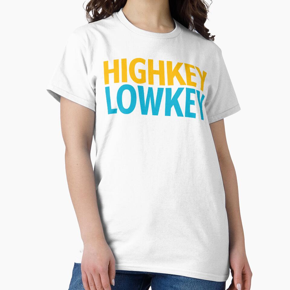 Highkey Lowkey in Yellow and Blue by Memes N Lore