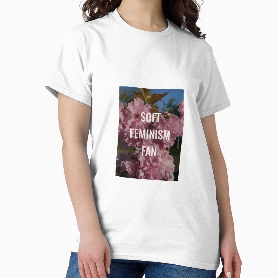Soft Feminism Fan – Gentle Empowerment Aesthetic Quote Black by Yana Mustafina | Boho Soulful Designs