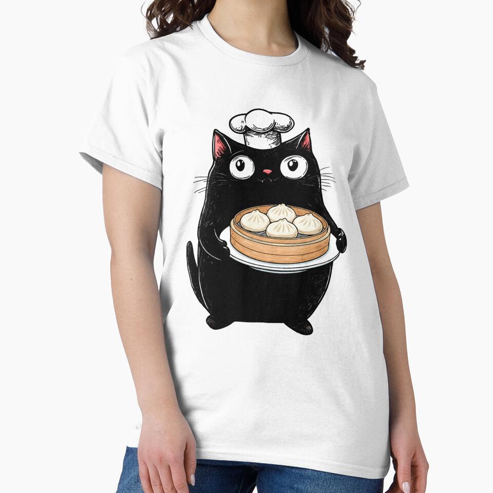 Cute Fat Cat, Steamer, Baozi Buns by OrenjiArtShop