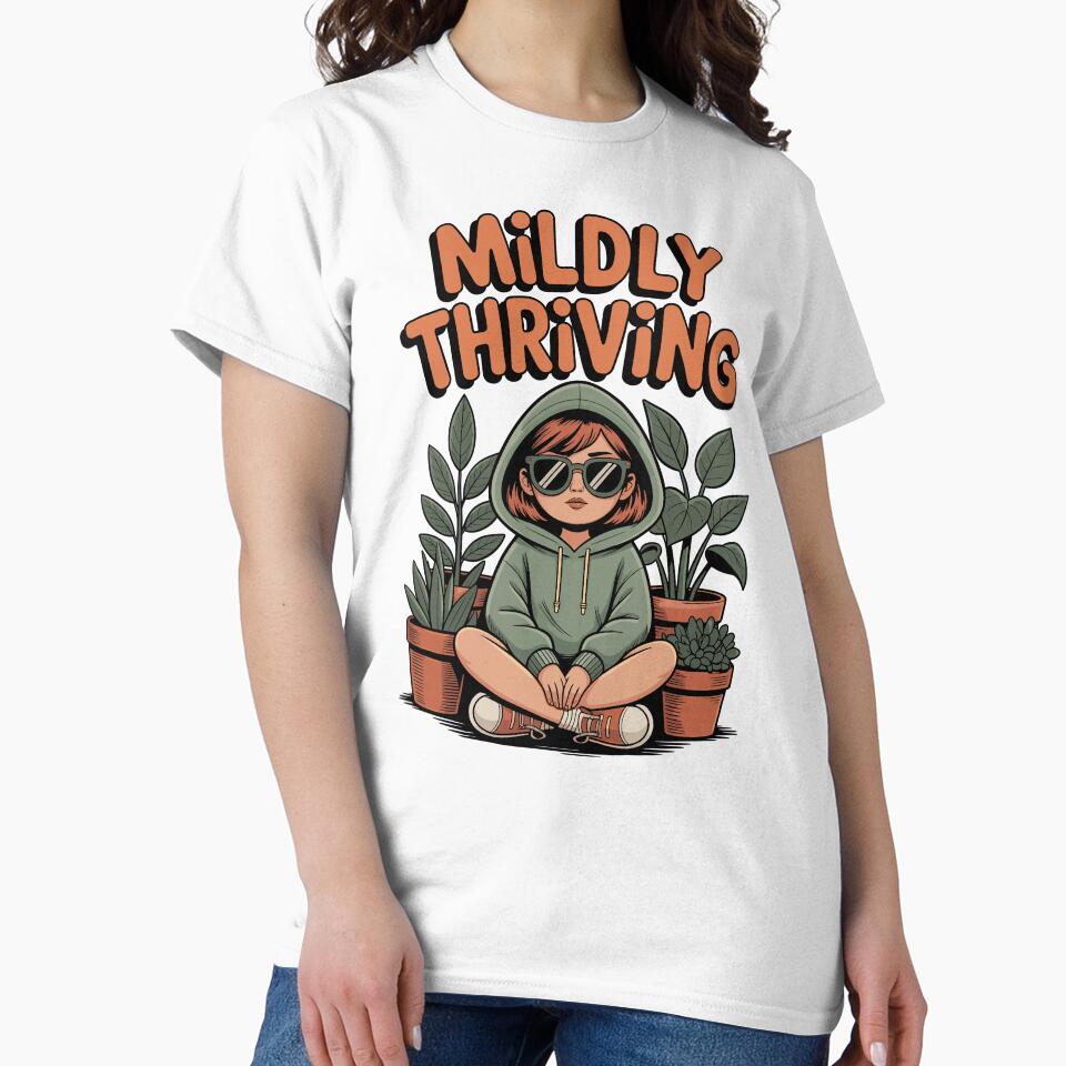 Mildly Thriving — Introvert in a House Plants Jungle by Skull in Wool