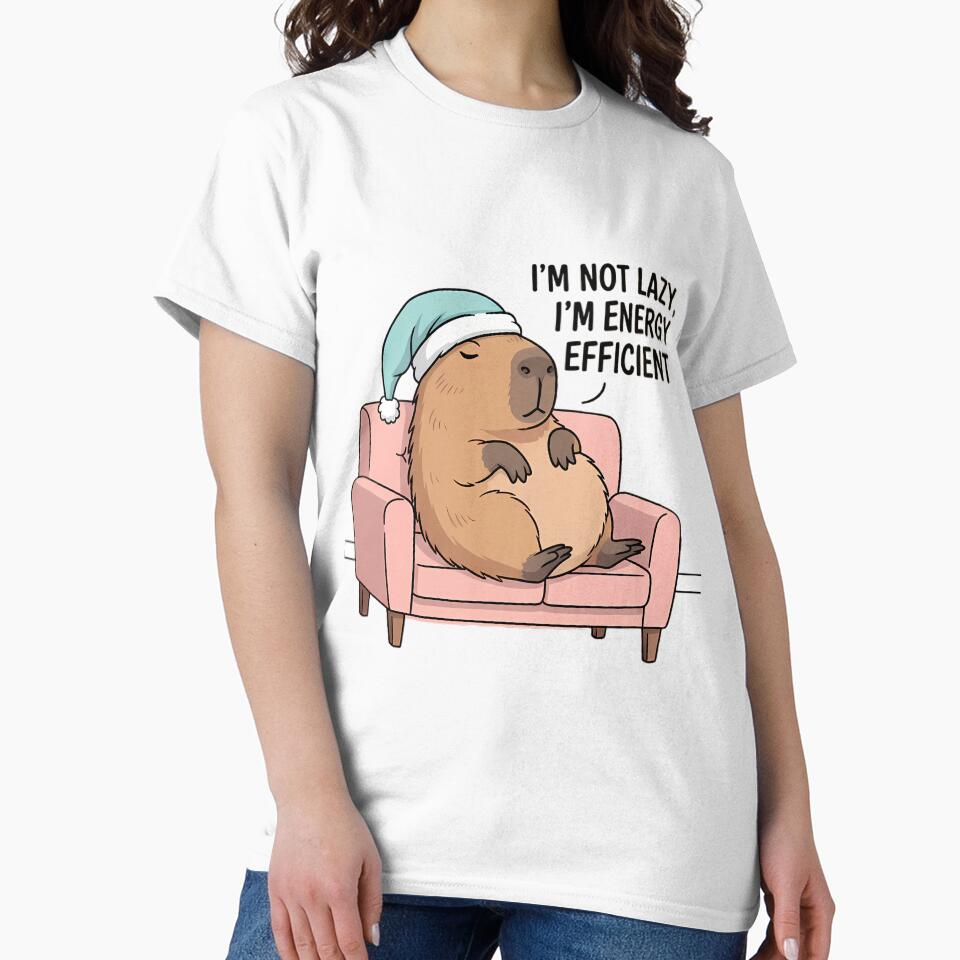 Currently Unbothered Capybara - Humorous Pet Print by FreshPrintCo