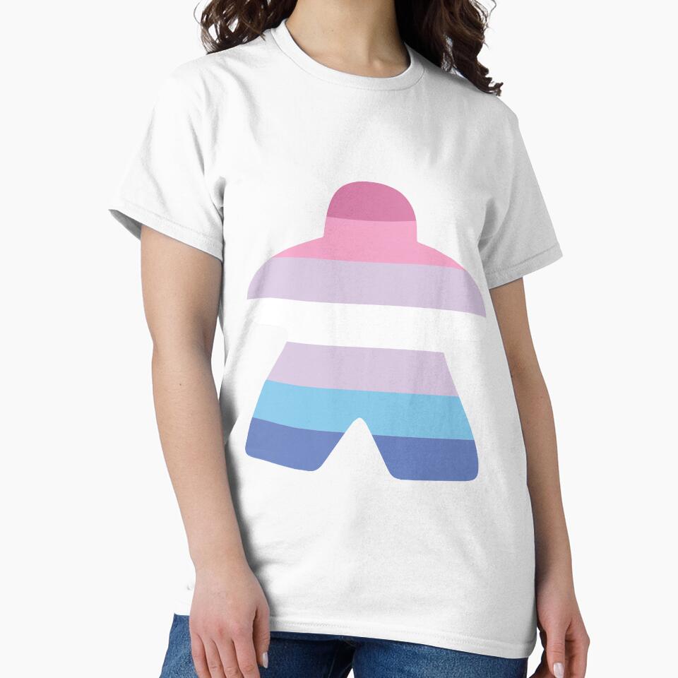 Bigender Pride Flag Meeple by BeamGeeks