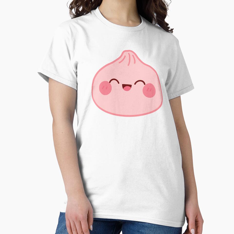 Red squishy Dumpling – Cute Kawaii Food Character Design by EmeraldeaArt