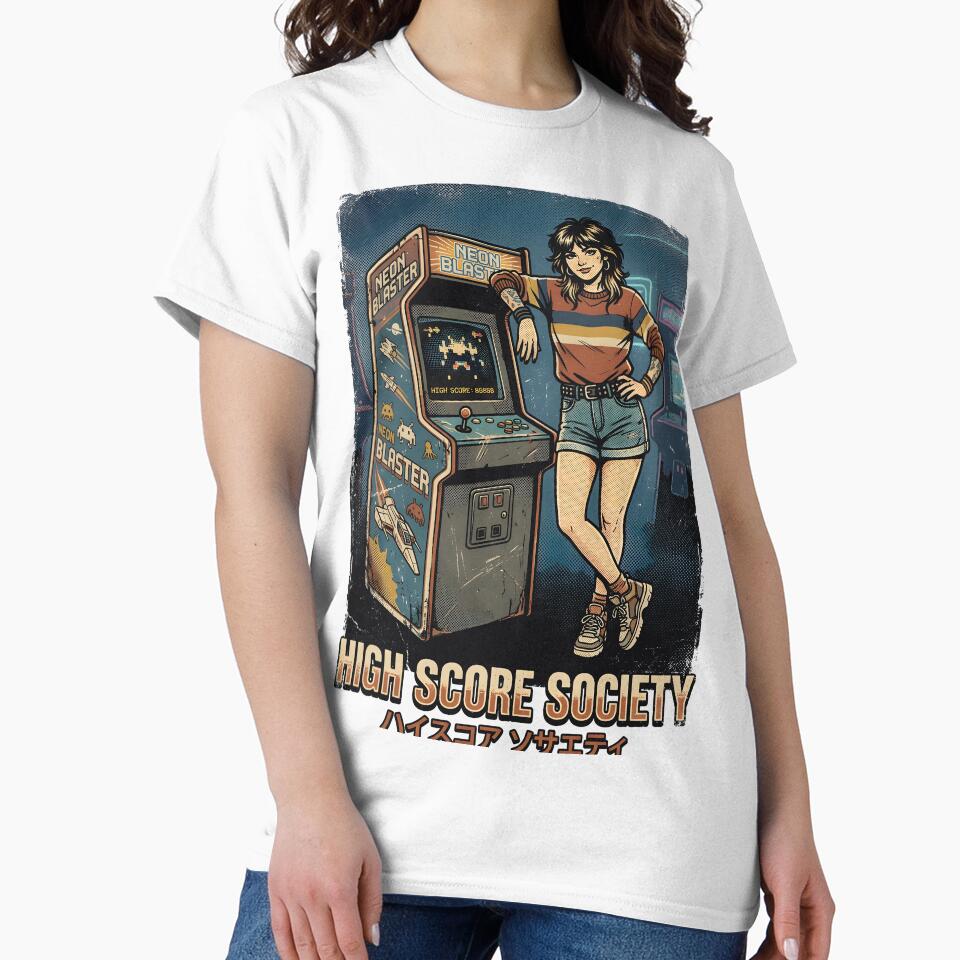 High Score Society – Vintage Arcade Streetwear by Dhenin Studio