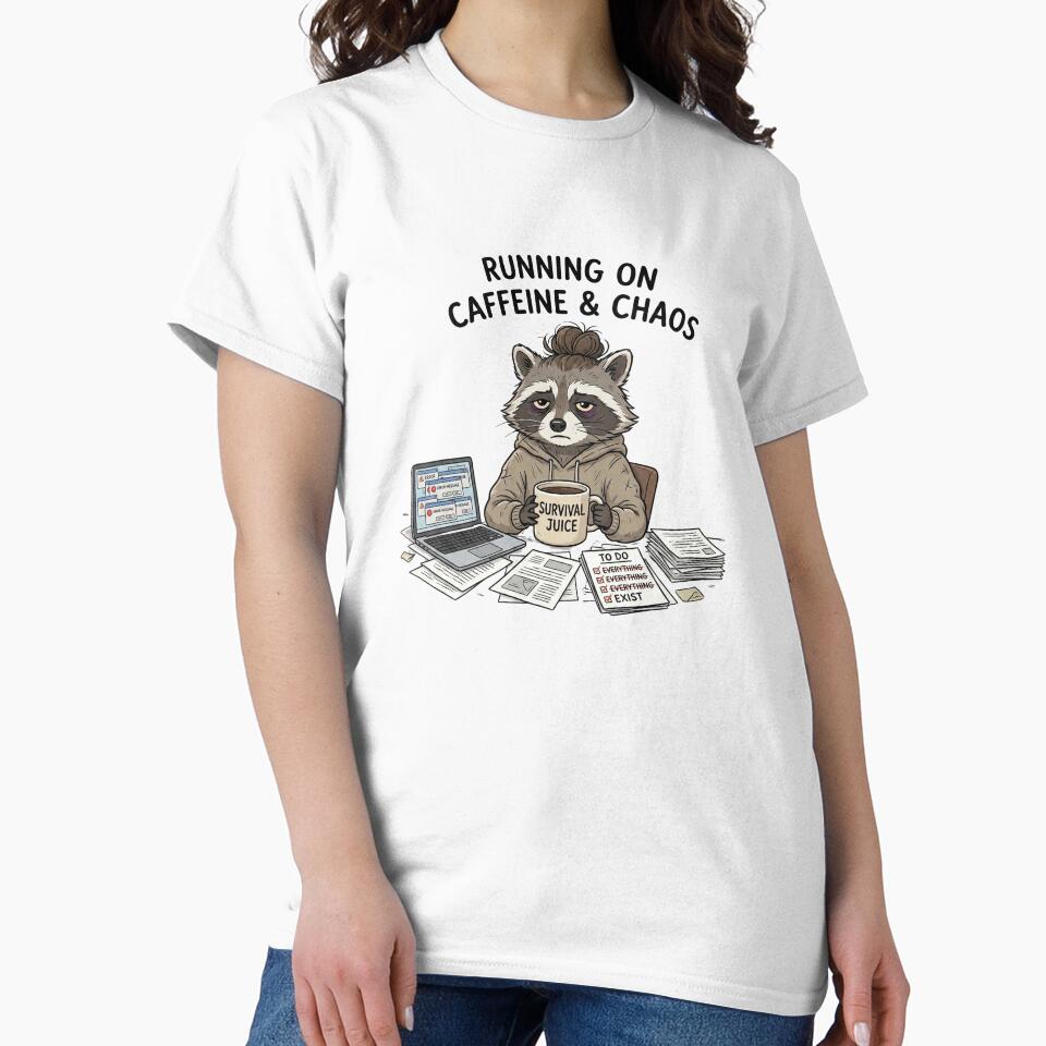 Running on Caffeine and Chaos Raccoon by FiltroLens
