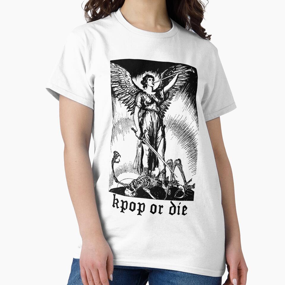 KPOP OR DIE Gothic Angel Funny Aesthetic Meme by SugarSaint