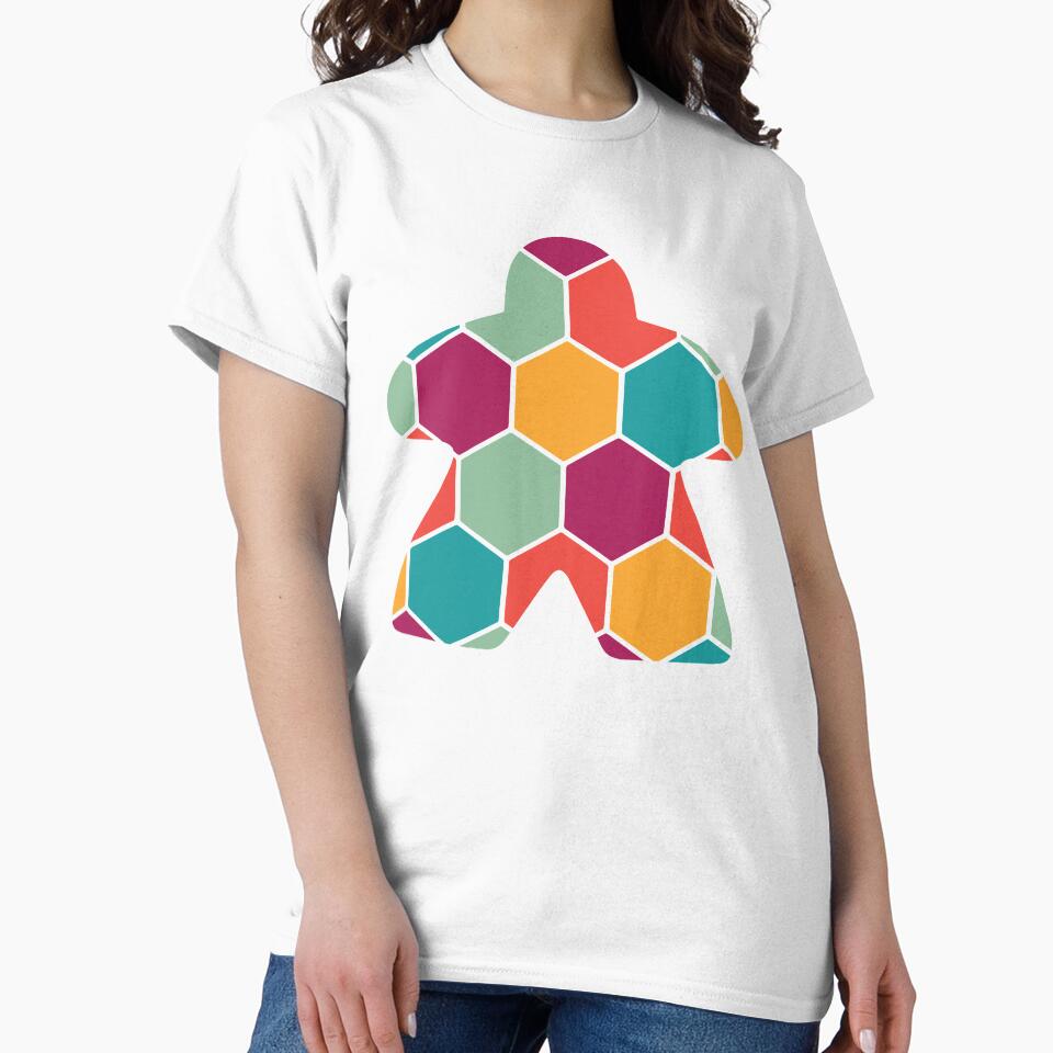Hexagon Pattern Meeple for Board Game Loers by BeamGeeks