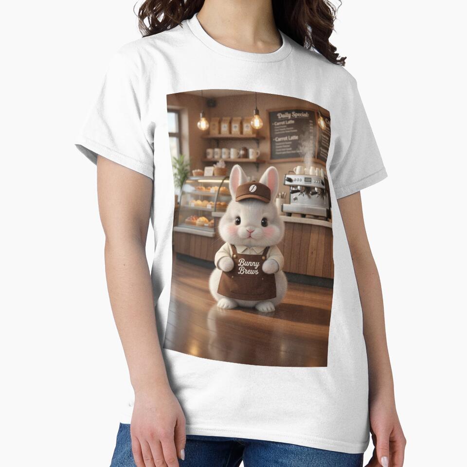 Bunny Brews Cute Coffee Barista — Adorable Cafe Aesthetic by lovelistivkaa