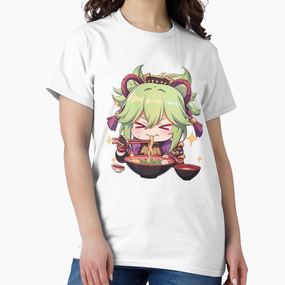 Kuki Shinobu Genshin Impact Kawaii Chibi Ramen Noodles Spicy Determination by mildaclairmo